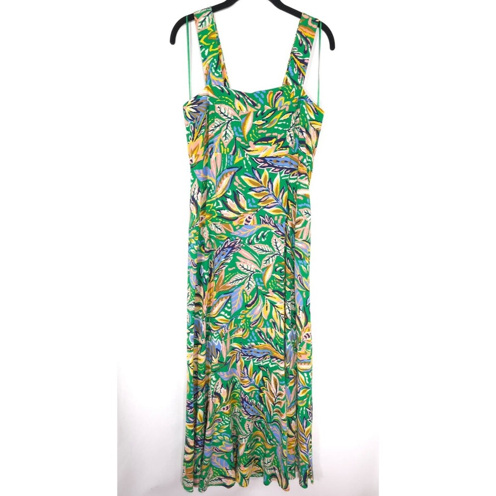 MSK Womens New Maxi Dress MEDIUM Floral Smocked Cold Shoulder Sundress 93533897J